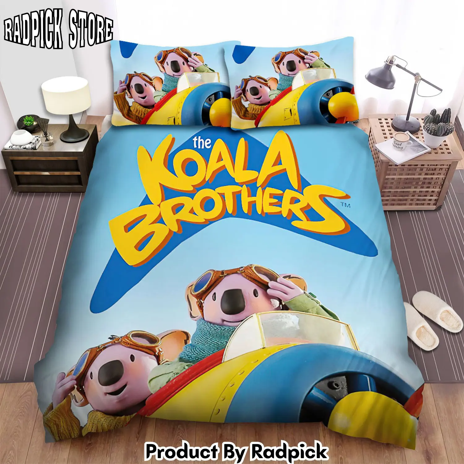 Radpick the koala brothers on the plane poster bed sheets spread duvet cover bedding sets rp3271162